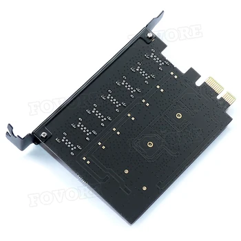 USB adaptor PCIe 7-port Hub USB 3 PCI e adaptor PCI express USB3 controller USB3.0 PCI-e placă de expansiune card pentru Desktop
