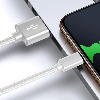 Cablu de Încărcare USB Rapid Incarcator Cablu de 2M Nylon Micro TypeC Aliaj de Aluminiu Pentru Iphone, Huawei, Samsung, Xiaomi Telefon Mobil Android