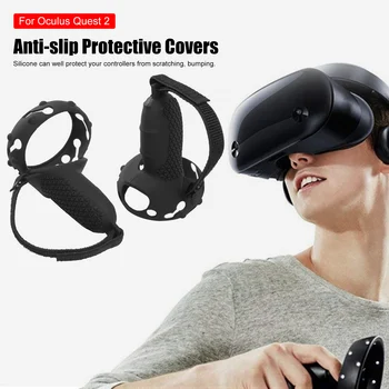 1 Pereche de Căști VR Controler de Prindere Capac Pentru Oculus Quest 2 Anti-arunca o Protecție Completă Touch Controller Protector Accesorii