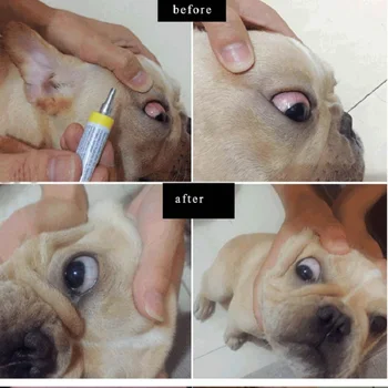Animale de companie unguent pentru ochi 25g de îngrijire a ochilor de pisică câine conjunctival keratita lacrimarea ochilor roșii ulcer picături pentru ochi