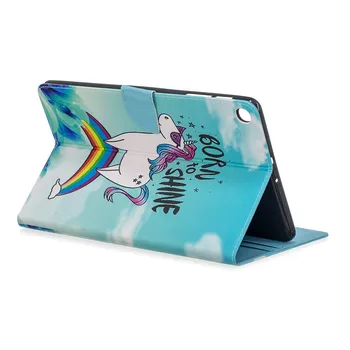 Kawaii Unicorn Catelus Caz pentru Samsung Galaxy Tab 10 1 2019 Cazul SM-T510 T515 Acoperi Tableta Funda pentru Galaxy Tab Un Caz 2019