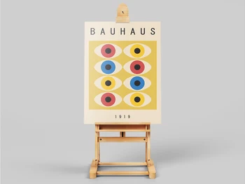 Bauhaus Expoziție de Artă Poster de Perete de Epocă Imagine Artist German Panza Pictura Postere si Printuri Pentru Living Decor Acasă