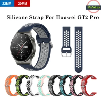 Curea din silicon pentru Huawei Gt2 Pro Silicon Cauciuc Watchband de Înlocuire Brățară pentru Ceas Huawei Gt2 Pro 22 20mm Eliberare Rapidă