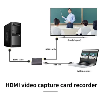HD portabil cu USB 2.0/3.0 4K Card de Captura Video 1080P placa de Captura Înregistrare Cutie pentru Live Streaming Screen Recorder