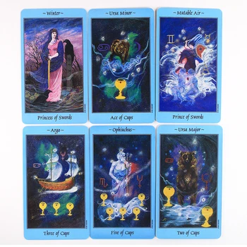 NOI, de Înaltă Calitate Cerești Cărți de Tarot 78 de Cărți de Tarot Oracle Cardului Tabla de Joc Jucărie Carte de Tarot pentru Soarta Divinație