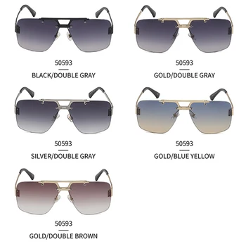 Fără Ramă De Ochelari De Soare Barbati 2020 Noua Moda Supradimensionate Pătrat Ochelari De Soare Pentru Femei Cu O Cutie De Epocă Ochelari De Soare Gafas De Sol Hombre
