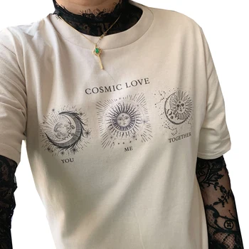 Cosmic Iubitor Tricou Masculin High Street Dark Souls Tricou Barbati pentru Femei de Culoare Portocalie Vintage Retro Topuri Tee Iubitorii de Cuplu tricou