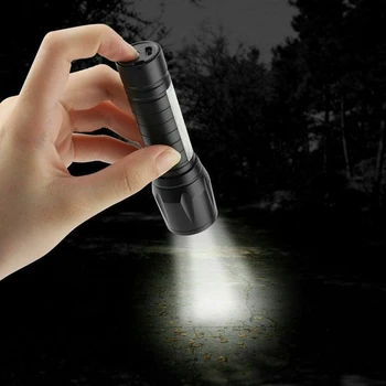 Portabil T6 LED COB rezistent la apa Lanterna Tactice USB Reîncărcabilă Camping Lanterna cu Zoom Focus Lanterna Lumina Lămpii de Noapte, Lumini