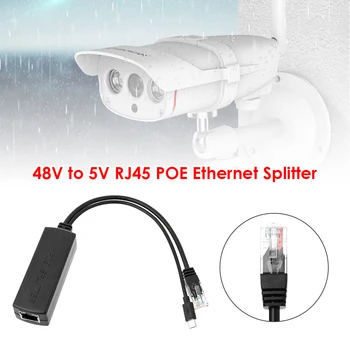 2.5 KV RJ45 Ethernet POE Splitter 48V la 5V Micro USB Putere Asupra Injector POE Splitter