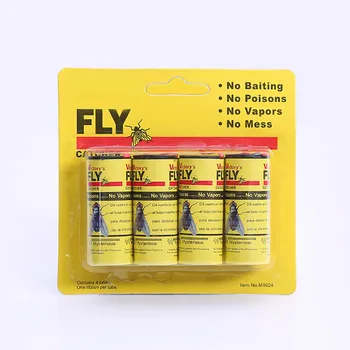O cutie cu 4 role de lipicios zbura de hârtie insecte-uciderea de uz casnic bandă adezivă capcană pentru insecte zbura capcană de țânțari trap capcană pentru insecte
