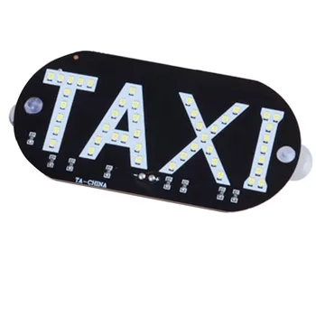 1 buc 12V LED-uri Auto Taxi indicator de Brand Nou de Înaltă Calitate de Economisire a Energiei Lungă de Viață a Lămpii de Parbriz Semn de Parbriz Lumina Lămpii
