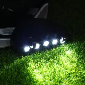 5 LED Clip-On Far Lampă de Cap Noaptea Lanterna Cap Pălăria Lanterna Cap Lumina Lămpii de Pescuit Reglabil Pălărie de Lumină Strălucitoare