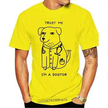 Cele mai noi design-Crede-Mă că sunt Un Dogtor Tricou Câine Doctor Pop Amuzant Marca T-shirt Punk Rock Hip Hop Unisex Tee