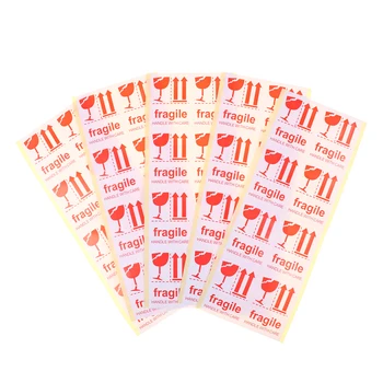 40pcs Hârtie Roșie Decorare Autocolant Fragile Etichetă de Avertizare Autocolant Papetărie Autocolant Autocolante Adezive