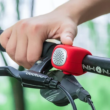 ROCKBROS corn biciclete biciclete clopot de alarmă de siguranță biciclete de munte biciclete mașină mâner de silicon clopot de biciclete inel accesorii pentru biciclete