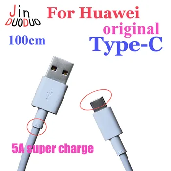Original USB Încărcător Cablu Pentru Huawei Super-Rapid de Încărcare Cablu USB 5A Tip C Data de Linie Pentru Huawei P10 Mate 10 P10 Plus