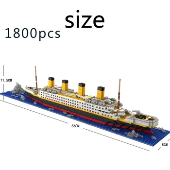 1860pcs Nava Titanic Mini Croazieră Model de Barca DIY Asambla Bloc Diamant de Învățământ Caramida Jucarii Pentru Copii Cadouri
