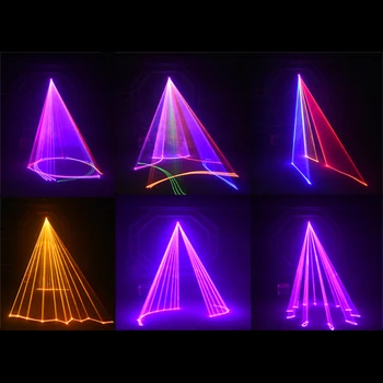 3D laser de lumină RGB colorate DMX 512 Scanner Proiector Petrecere de Crăciun DJ Disco Show Lumini, muzica de club echipamente Fascicul de Mișcare Ray Etapă