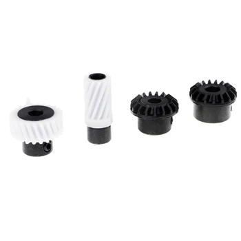 4 Bucati de Plastic & Metal Cârlig Rotativ Bevel Gear pentru Mașină de Cusut Singer 502 507 509 518 522