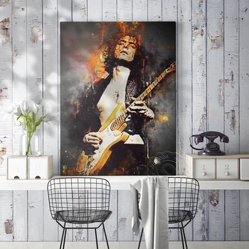 Muzica Heavy Metal Band Curcubeu Orchestra Ritchie Blackmore Arta Poster, Deep Purple Rock Chitarist Blackmore Decor Printuri
