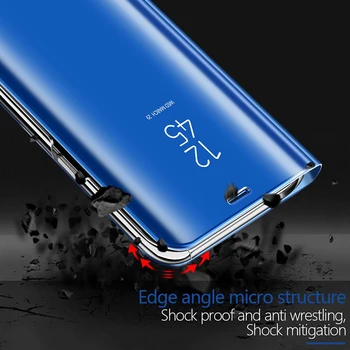 Smart Mirror Caz Flip Pentru Huawei P Inteligente Z Plus Y5 Y6 Y7 Y9 2019 Capacul de Pe Huawei Y6 Y7 Prim-Y9 2018 Nova 2i 3 3i 5 5T 5i Pro