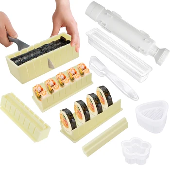 DIY Sushi Maker Kit Face Sushi Instrumente Deluxe Orez Mucegai Mucegai Role Diferite Forme de Bucătărie Gadget Orez Face Roller