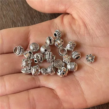 JunKang 30buc lot mixt diferite intervale neregulate manual DIY margele spacer colier brățară en-gros de mare de bijuterii