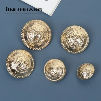 5pcs Aur, Argint Metal Pulover Butoane Rid de Cusut Coadă Catarama Pentru Pânză Decorative Haină de Sac de Îmbrăcăminte Blazer Accesorii DIY