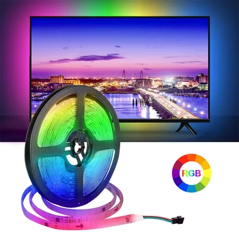 12V RGB LED Strip Waterproof WS2811 Bandă 5050 Bandă pentru PC TV Vacanță Decorare Bucătărie Tabelul de Iluminat