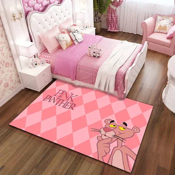 Desene Animate Flamingo Roz Cerc Magic Pantera Covor Copilul Crawling Pătură Roz Decorative, Covor Fată Dormitor De Decor Acasă
