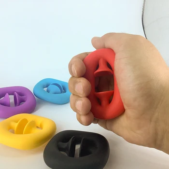 Se Frământa Jucării Snapper Silicon Apăsați Cu Degetul De Mână Inel De Prindere Forța De Antrenor Elastic Puterea Practicanta Mânere De Relief De Stres Pentru Adulți