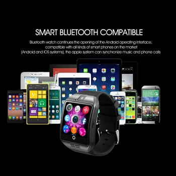 Inteligent Ceas Cu Camera Q18 Bluetooth Smartwatch cu SIM Slot pentru Card TF Activitate de Fitness Tracker Ceas Sport Ceasuri Android