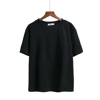 Cu mânecă scurtă T-shirt Femei Primavara Noua Solid-culoare Versiunea coreeană Jos Tricoul Plus de Moda Casual Poliester Solid O-Gât