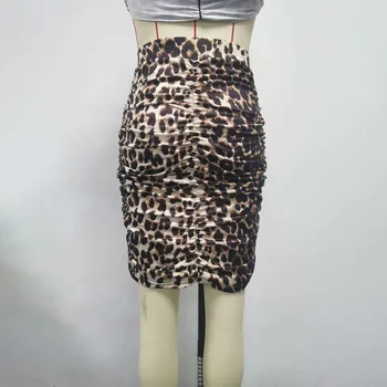 Femei Leopard Creion Rochie cu Maneca Lunga V-gât Adânc de Imprimare Vestidos 2020 Toamna Iarna Moda Skinny, Rochii Mini Sexy Pentru Femei
