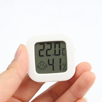 Mini Alb Interior Termometru Digital LCD Senzor de Umiditate Metru Cameră Higrometru Ecartament