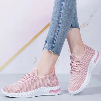 Femeile Vulcanzied Pantofi Solide ochiurilor de Plasă Respirabil Slip-On Doamnelor Adidasi Femei Pantofi Femei Casual Toamna Veghe Apartamente Noi 2021