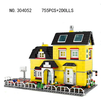 Villa Modelul de Constructii din material Plastic Jucării Bloc Inteligenta Asamblare și de Divertisment Interactiv pentru Copii Jucarii