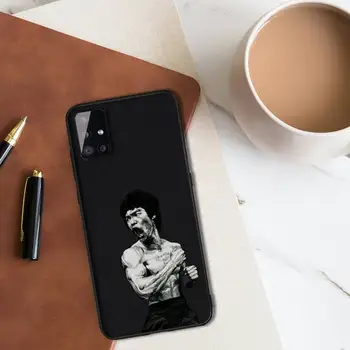 Kung Fu Bruce Lee Caz Telefon Tpu Pentru samsung galaxyA51 A10 A20 A30S A40 A50 70 71 31 De Nota 20, ultra 8 9 10 cazuri de acoperire