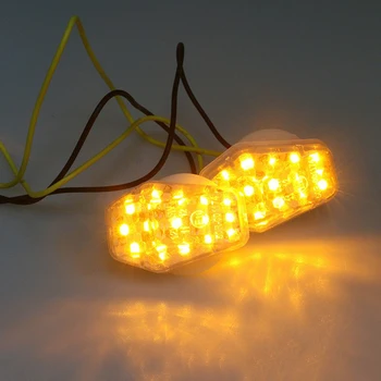 Pentru Suzuki Motocicleta 12V LED Fata/Spate, Semnalizare Semnalizare Indicatoare luminoase Universal Galben aprins Lampa de Bicicleta Stanga+Dreapta/Set