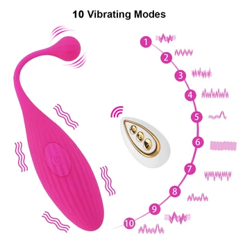 OLO 10 Viteze Vibratoare Ou de la Distanță fără Fir Anal Pizde Stimulare Vaginala Strângeți Exercițiu Jucarii Sexuale pentru Femei