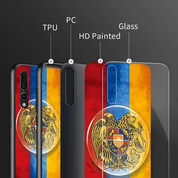 Sticla Caz pentru Huawei Honor 8X 9X Vedere 30 Pro Plus 20 10 Lite 30 de ani Y6 Y7 Y9 2019 Juca 9A Acoperi Rusia Stema Eagle Flag