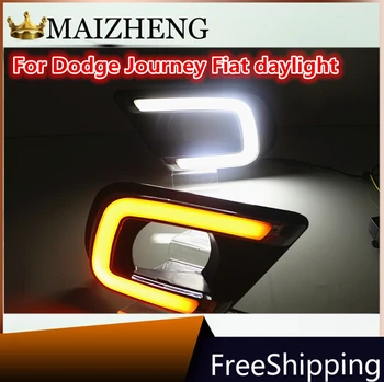 LED Daytime Running Light Pentru Dodge Journey Fiat Freemont 2016 Galben de Semnalizare Releu DRL Lampa de Ceață Decor