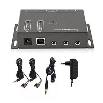 Dispozitive IR de Emisie-recepție 6 Emițători Stereo 12VDC Kit de Cablu 30mA Repetor DVD Player, TV prin Satelit Extender de Control de la Distanță