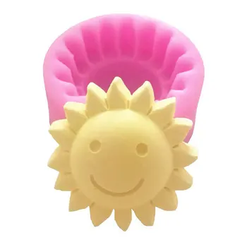 Zâmbind Fata de Soare Silicon Săpun Mucegai Floarea Soarelui Mucegai Silicon pentru Sapun a Face Bomboane de Ciocolată Lut Mucegai Tort Fondant instrument