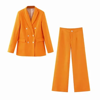 Costum 2 Piese Set pentru Blazer Jacheta & Pantaloni Office Lady Slim Casual Costum de Moda pentru Femei 2020