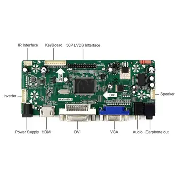 Lwfczhao Monitor Kit pentru N116B6 N116B6-L01 N116B6-L02 11.6 inch, 1366x768 LCD ecran cu LED-uri HDMI+DVI+VGA Controller driver placa