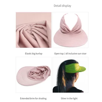 2021 New Sosire Pălărie de Vară pentru Femei Parasolar Palarie de Soare ultraviolete Elastic Tubular Pălărie Nouă Casual Capace Шляпа женщина