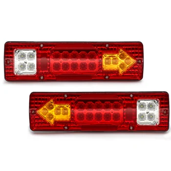 19 LED-Trailer stopuri Bara de 12V DC Coada de Semnalizare Marșarier Lumini pentru Remorca Camion RV UTV Camper Rosu Alb