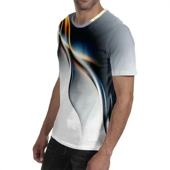 2021 Noua Moda de Vara Tricou Barbati 3D Imprimate T-Shirt Personalitate Fulger Tricou Maneca Scurta Tricou Casual