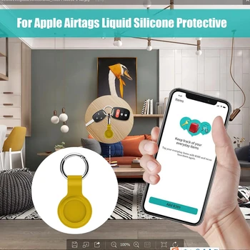 Silicon Manșon de Protecție Pentru Apple Airtag Caz Tracker Dispozitiv Anti-lost Breloc Pentru Apple Localizare Tracker Accesorii